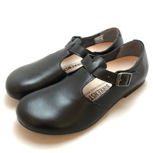 birkenstocks Tickel Natural Leather black buckle side shoes sandal 40 US 9 - 9.5